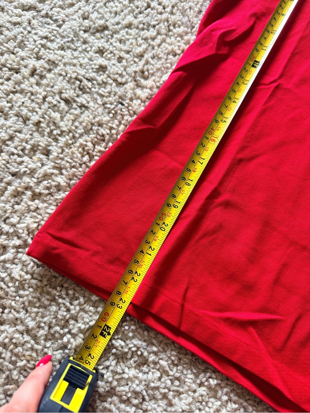 Lacoste Women’s Slim Fit Polo Shirt Red Size 38 NWOT Crocodile Logo Peru - Picture 4 of 6